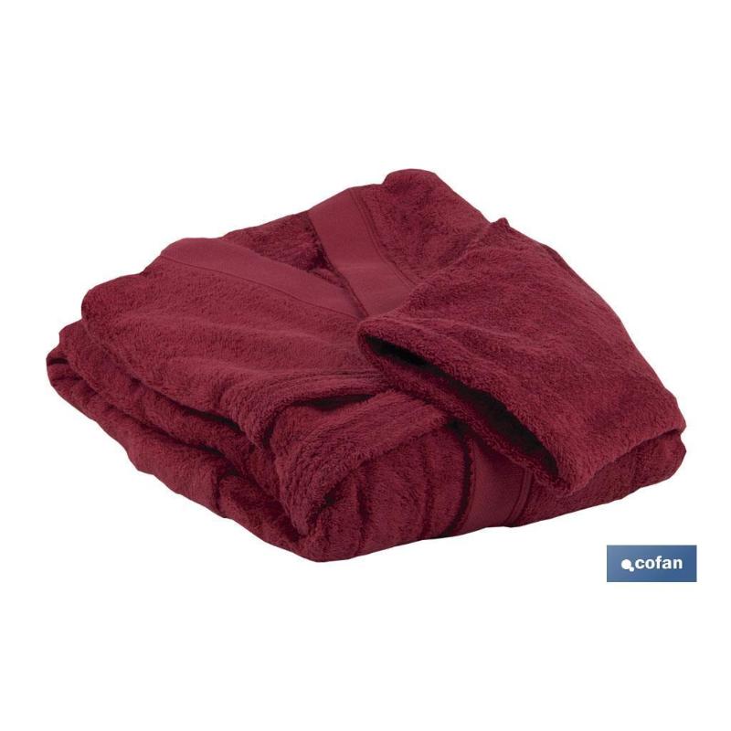 Albornoz burdeos gr500/m2  modelo paris talla l