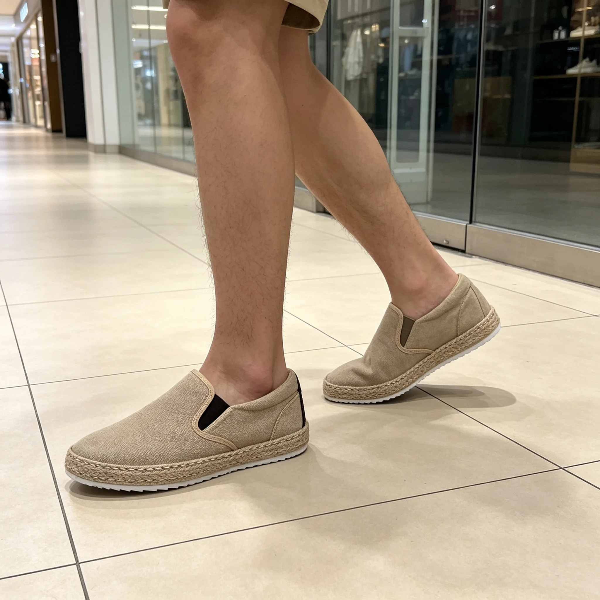 JZ Hermanos Alpargatas Casual Slip-On de lona para hombrer