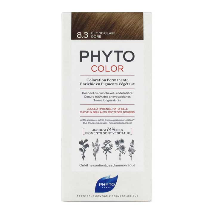 Tinte de Pelo Phyto Phytocolor 8.3 Rubio Claro Dorado