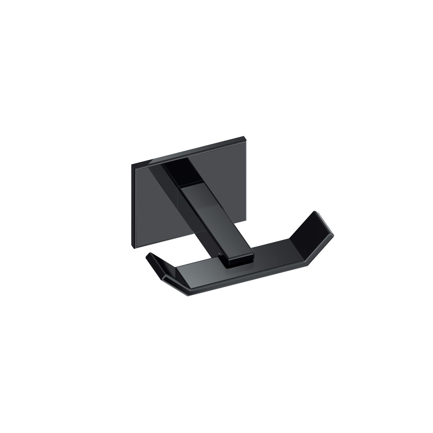 BELTRAN 10776 MONACO Percha Cromo Negro Adhesivo - ref: 064-10776