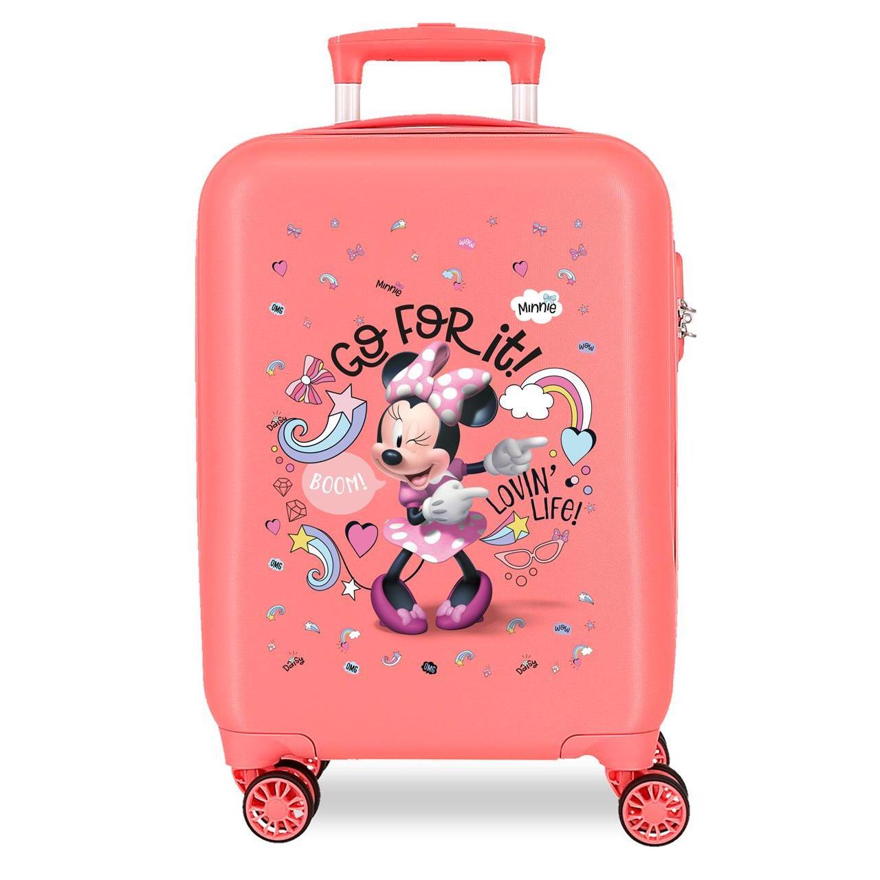 Maleta de cabina Minnie lovin life coral 33x50x20 cm