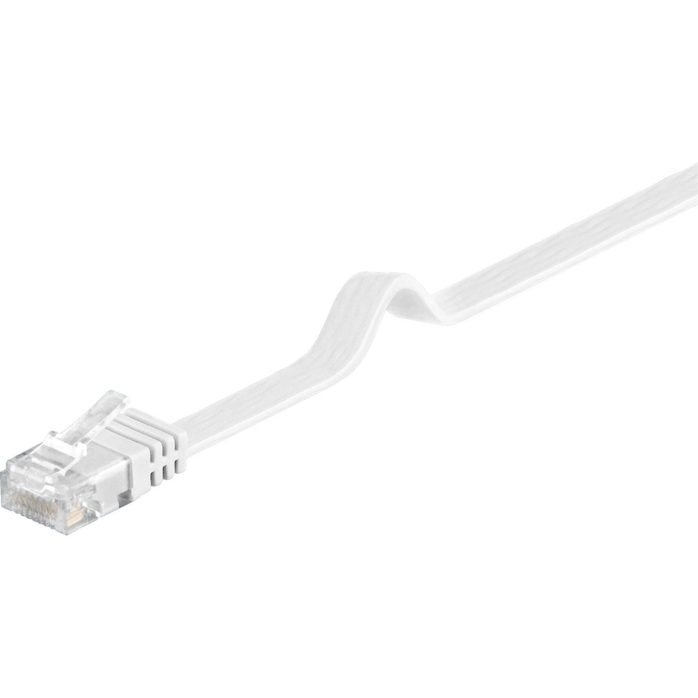 Microconnect Cable Cat6 U/UTP Plano Blanco 1 Metro - Alta Velocidad