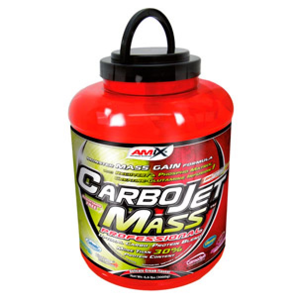AMIX CarboJet Mass - 3 Kg con Carbohidratos, Proteínas y Creatina