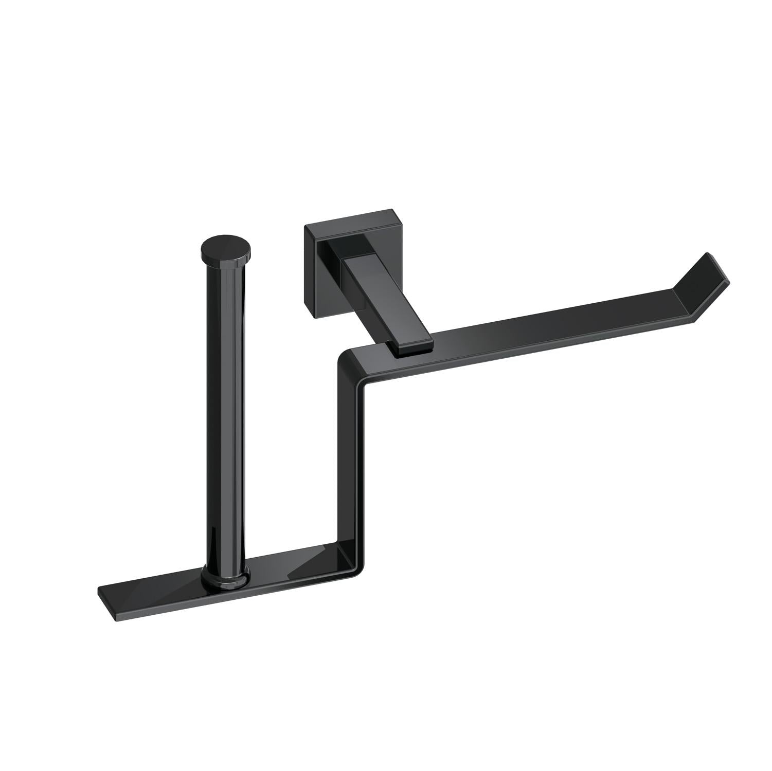 BELTRAN 10763 NIZA Portarrollo con Repuesto Cromo Negro - ref: 064-10763