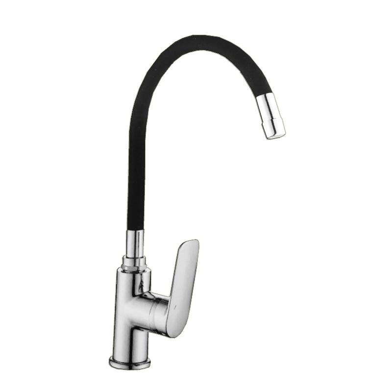 Pluvia bari grifo monomando fregadero caño flex negro mt9011-14b