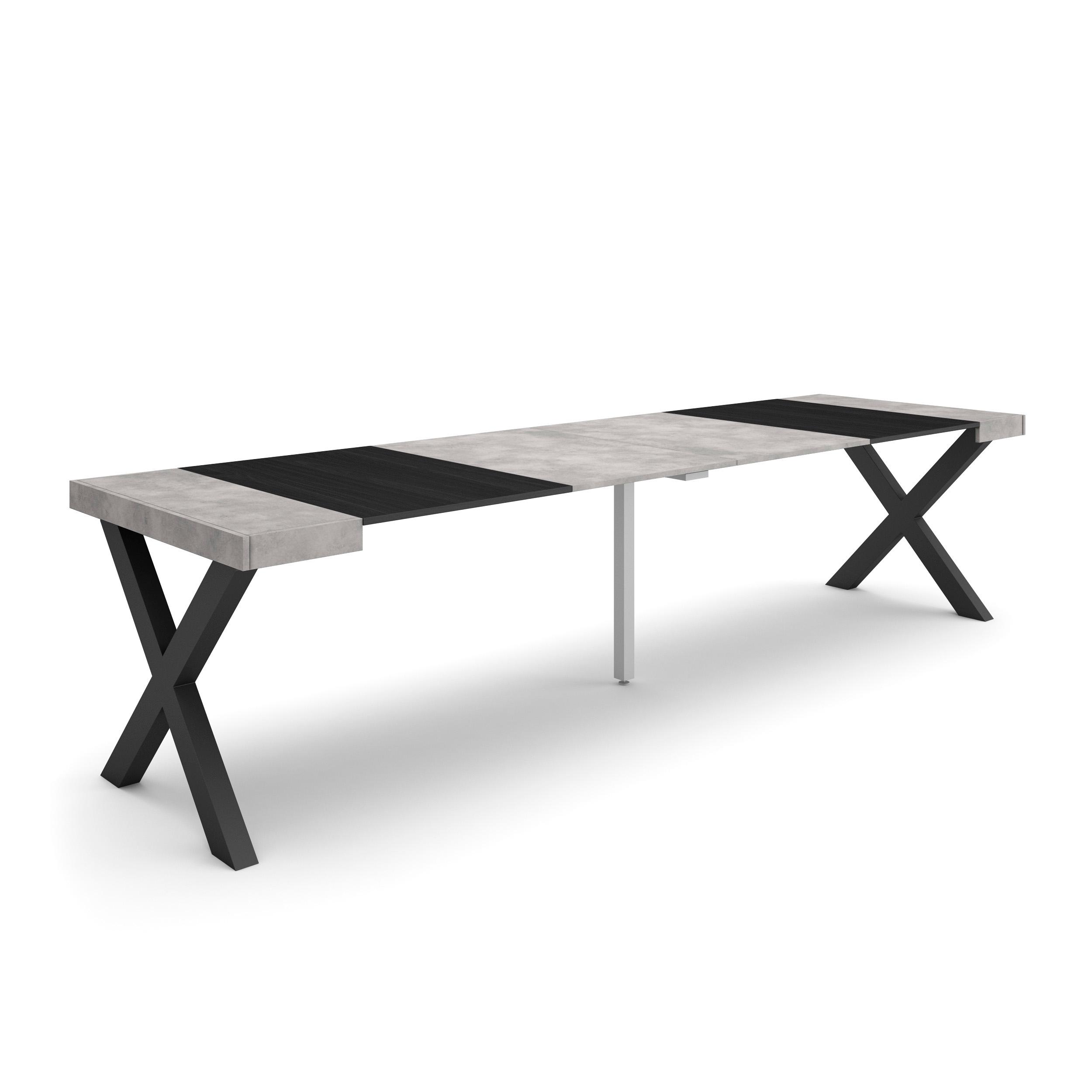Skraut Home, Mesa Consola Extensible, Mesa Auxiliar, Tapa, 58/302x90cm, Práctica y Versátil, Varios colores disponibles
