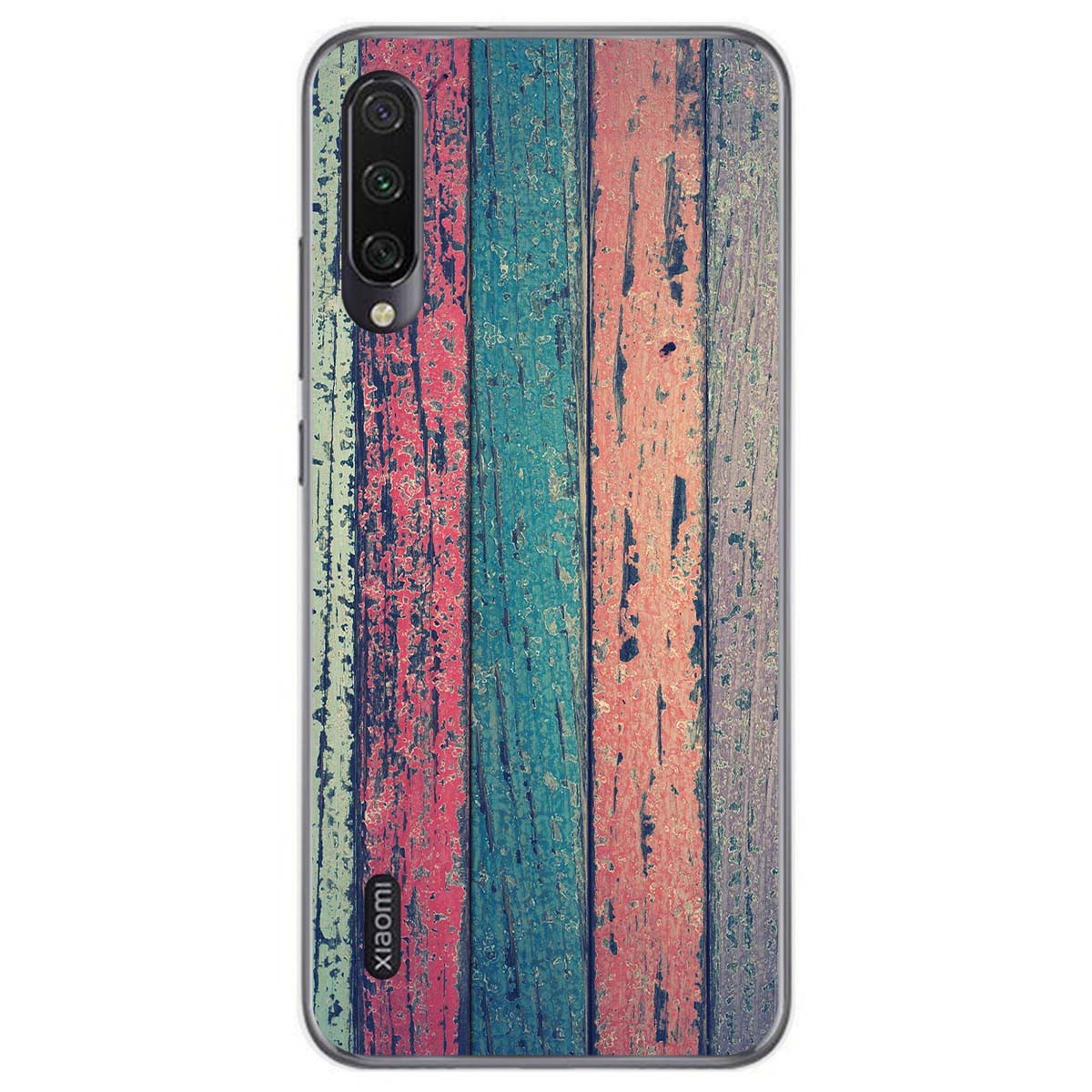 Tumundosmartphone Funda Gel Tpu para Xiaomi Mi A3 diseño Madera 10 Dibujos