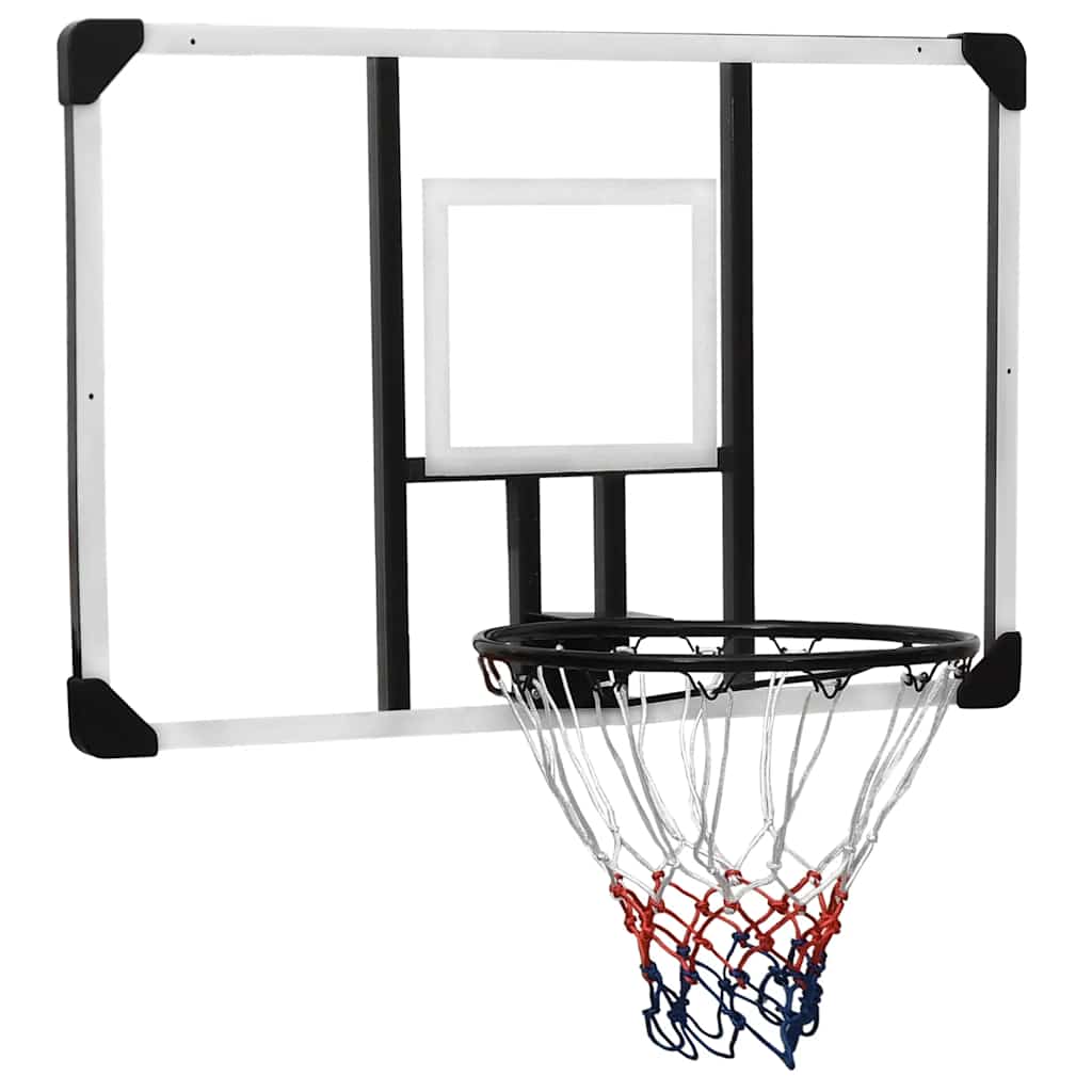 vidaXL Tablero de Baloncesto Policarbonato Transparente Deporte Juego Pared Dimensiones 71 x 45 x 2.5 cm, 90 x 60 x 2.5 cm, 106 x 69 x 3 cm