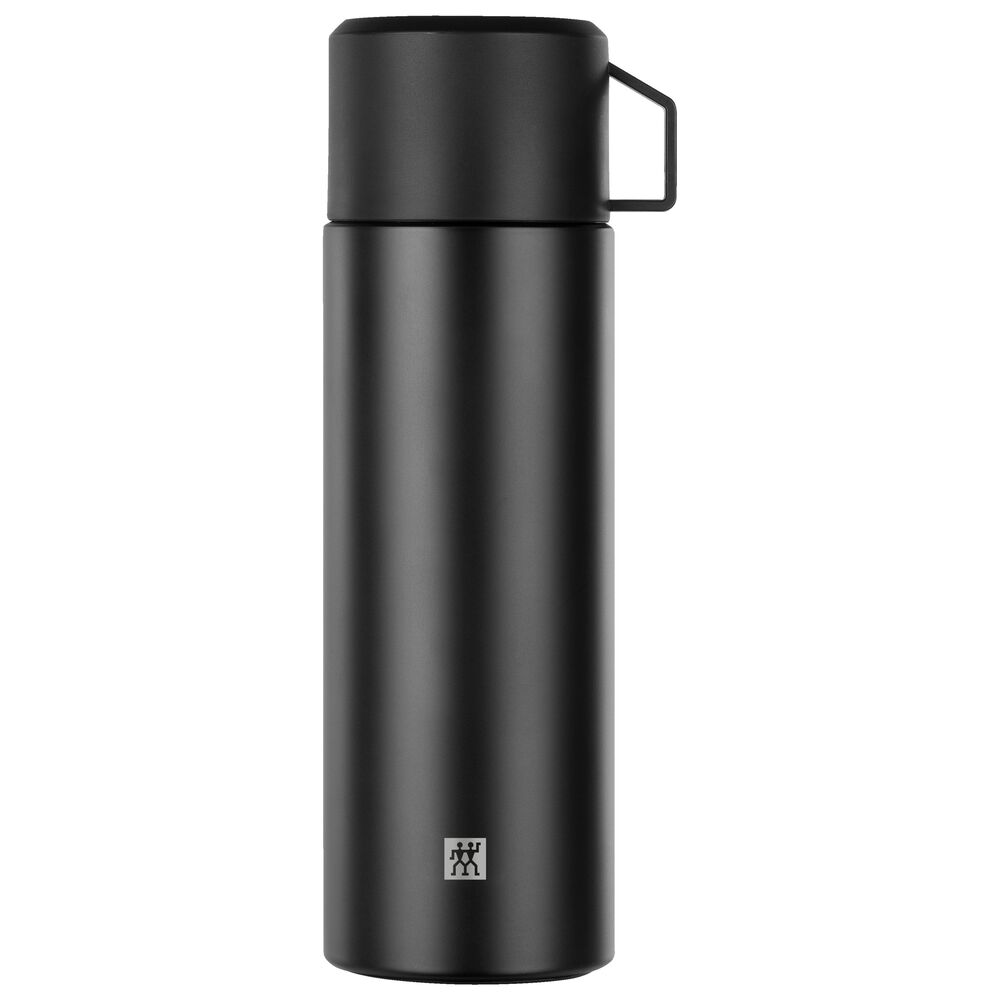 ZWILLING - Botella Térmica, Taza Integrada, Termo, Aislamiento de Doble Pared, 1 L, Altura: 28,1 cm, Negro