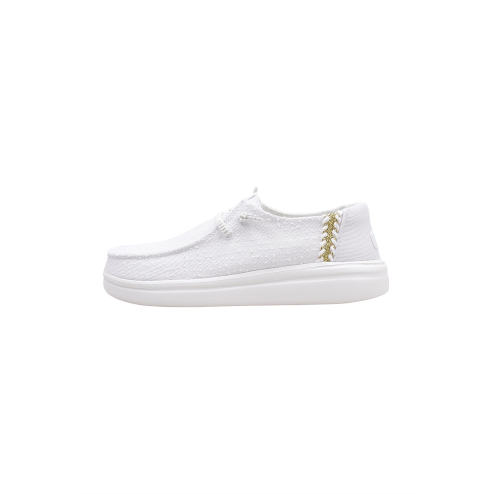 Hey Dude WENDY RISE PERF CANVAS Zapatos Planos Mujer Blanco