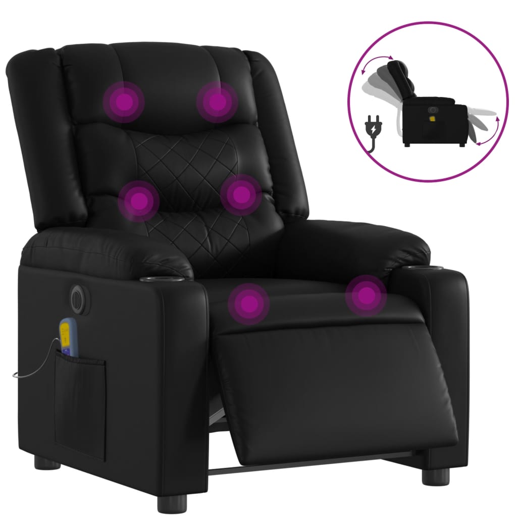 Sillón de Masaje Reclinable Eléctrico Vidaxl