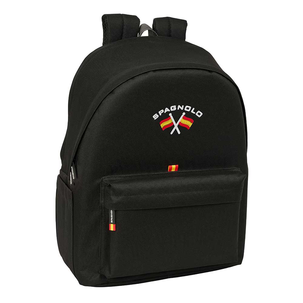 MOCHILA DOBLE PARA PORTATIL 15,6"+USB SPAGNOLO "NEGRO"