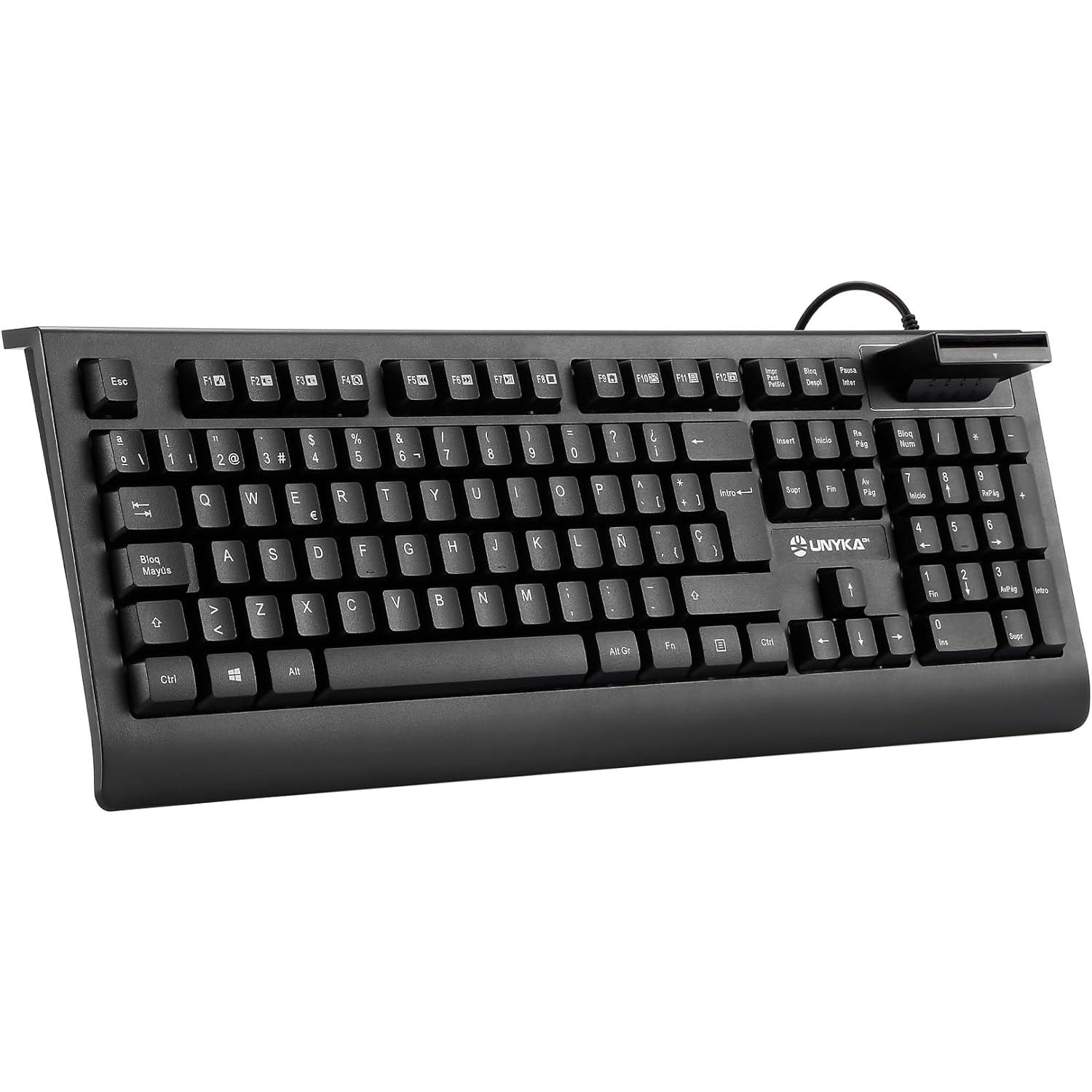 UNYKAch Teclado KB918 Smartcard Dnie ES