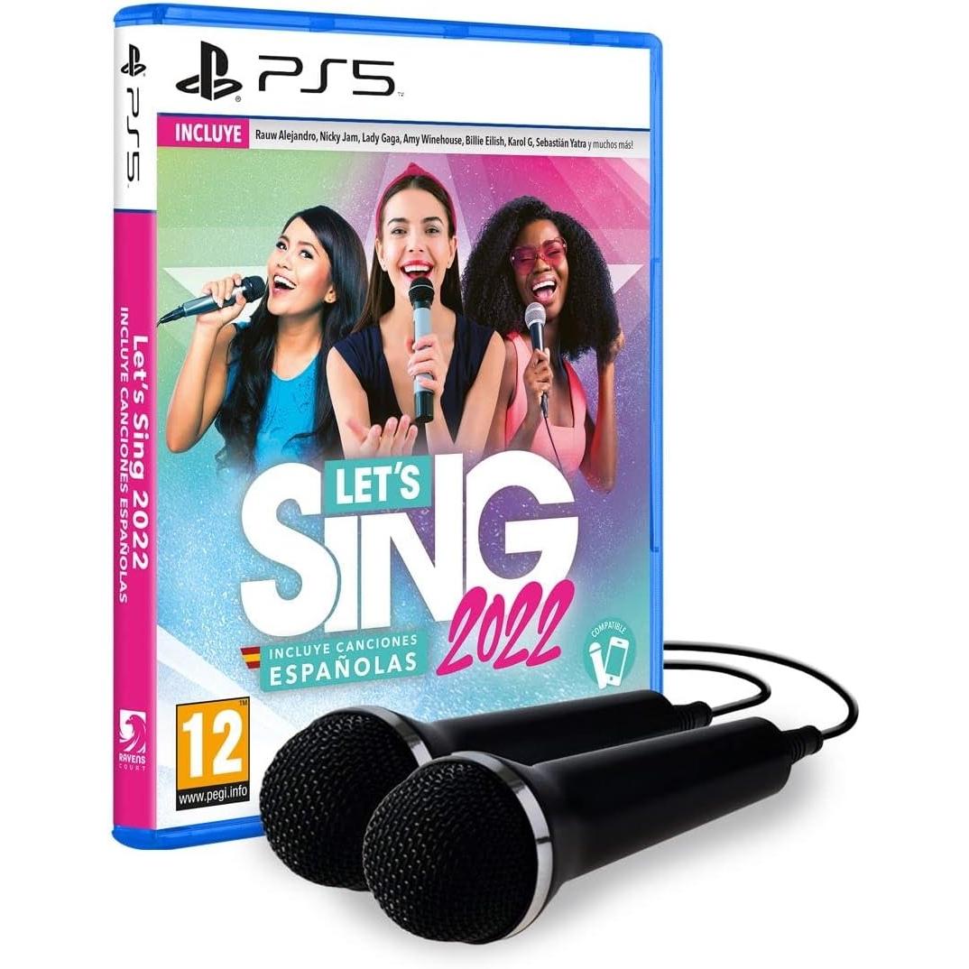 Let'S Sing 2022 (Incluye Canciones En Español) + 2 Microfonos Juego para Consola Sony PlayStation 5, PS5 [PAL ESPAÑA]