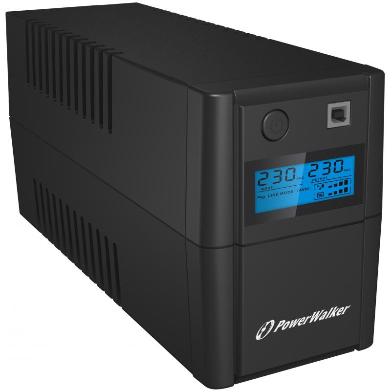PowerWalker VI 850 SHL FR Línea interactiva 0,85 kVA 480 W 2 salidas AC