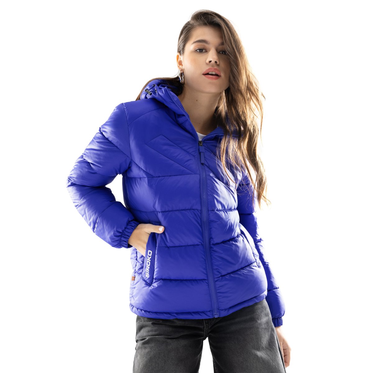 Siroko - Chaqueta Acolchada Casual para Mujer_