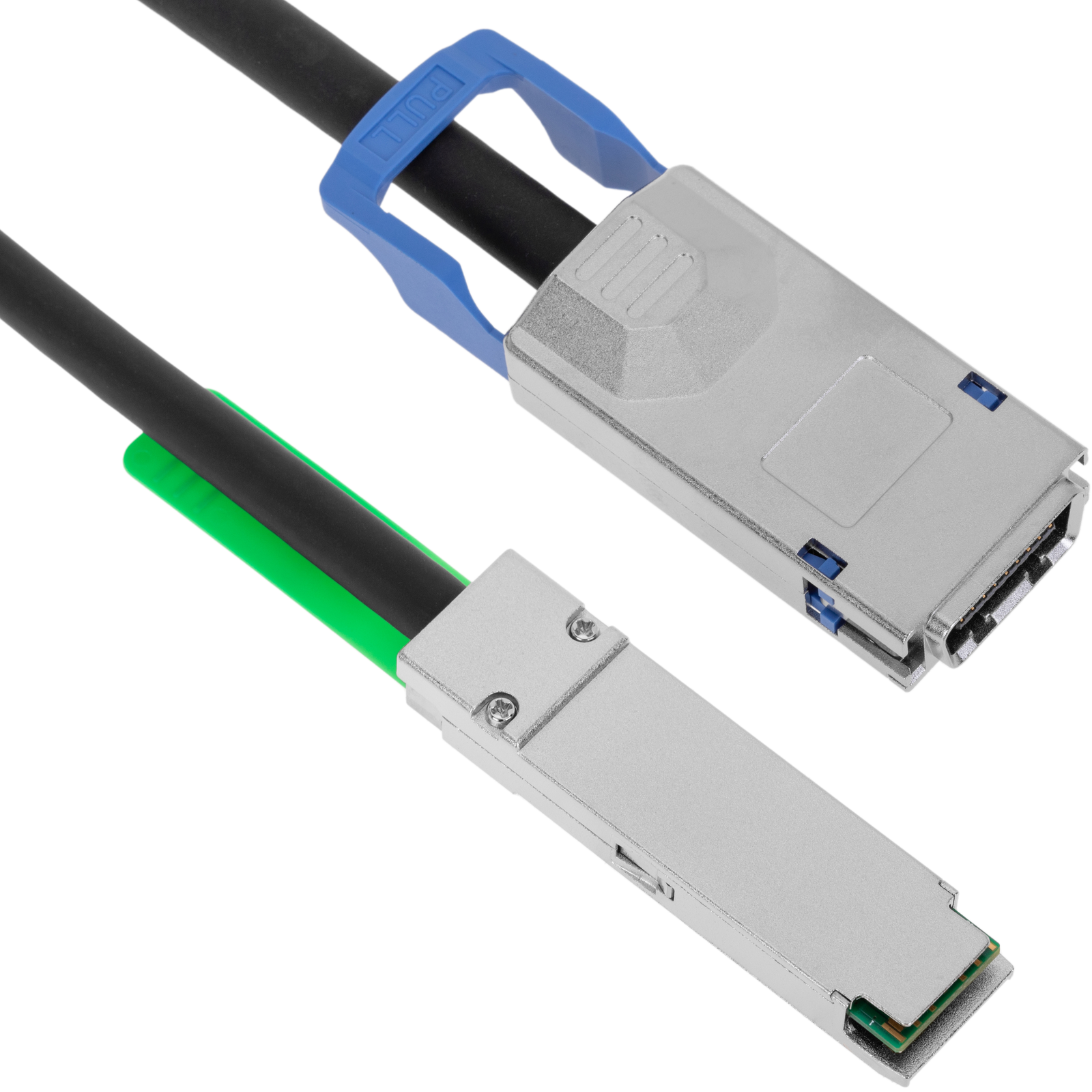 Cable QSFP+ SFF-8436 a CX4 SFF-8470 de 10 Gigabit de 1m - BeMatik