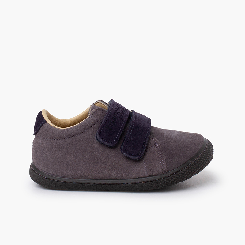 Pisamonas Zapatillas barefoot doble tira adherente serraje