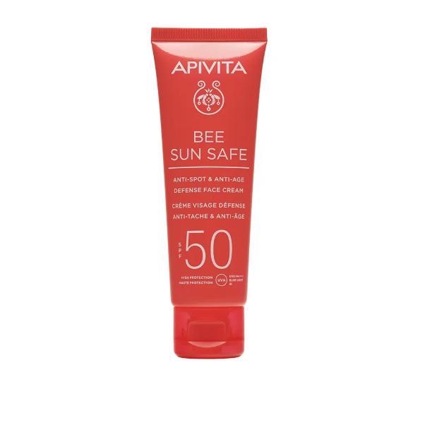Apivita BEE SUN SAFE Crema Facial Antiedad y Antimanchas SPF 50 50 ml