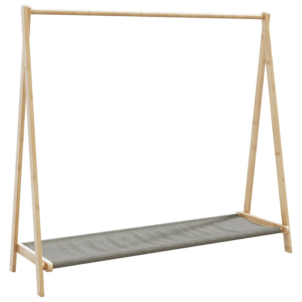 vidaXL Perchero con estantes bambú 106x34x102 cm