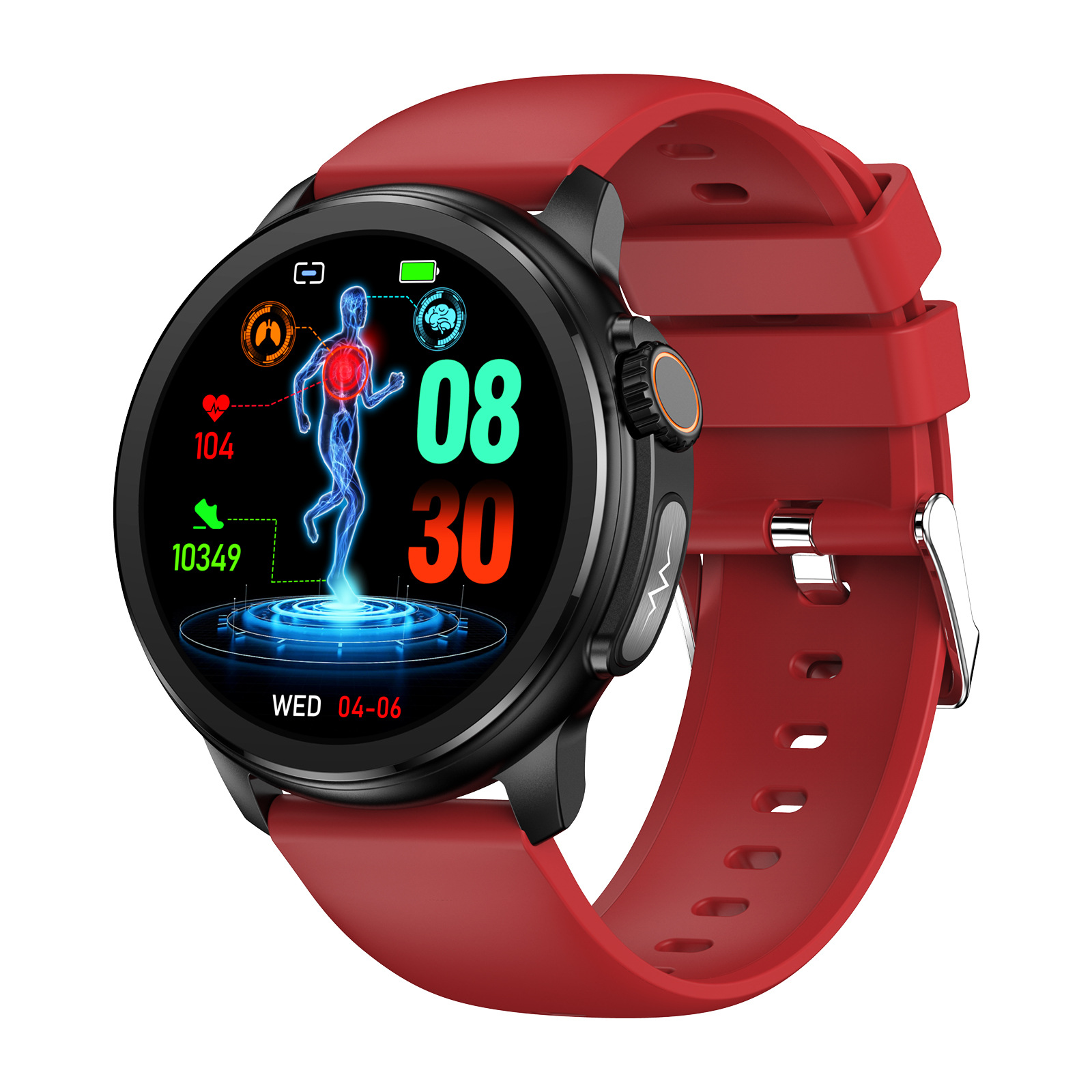 monitorización multi-deporte Bluetooth ET481 smartwatch llamada ECG ácido úrico lípidos en sangre azúcar en la sangre frecuencia cardíaca de la temperatura corporal