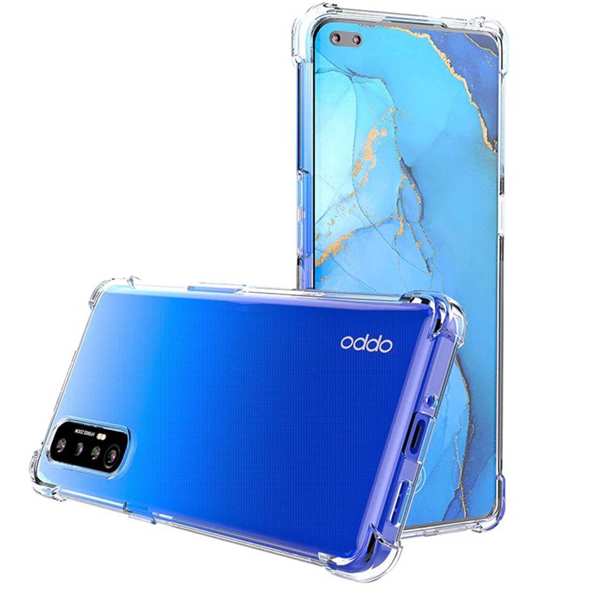 Tumundosmartphone Funda Gel Tpu Anti-Shock Transparente para Oppo Find X2 Neo