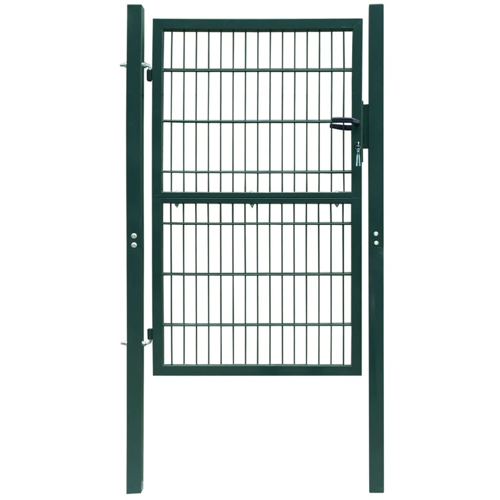 vidaXL Cancela de Puerta Jardín 2D Sencilla 106x230 cm Entrada Valla Color Gris,  Verde, y mas