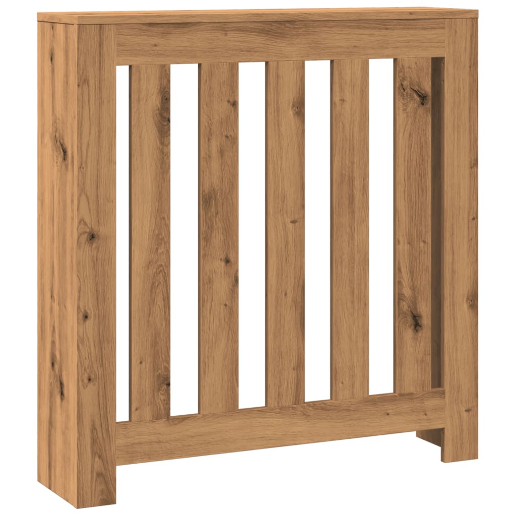 vidaXL Cubierta de radiador madera 78x20x82 cm Color Madera antigua,  Roble,  Blanco y mas