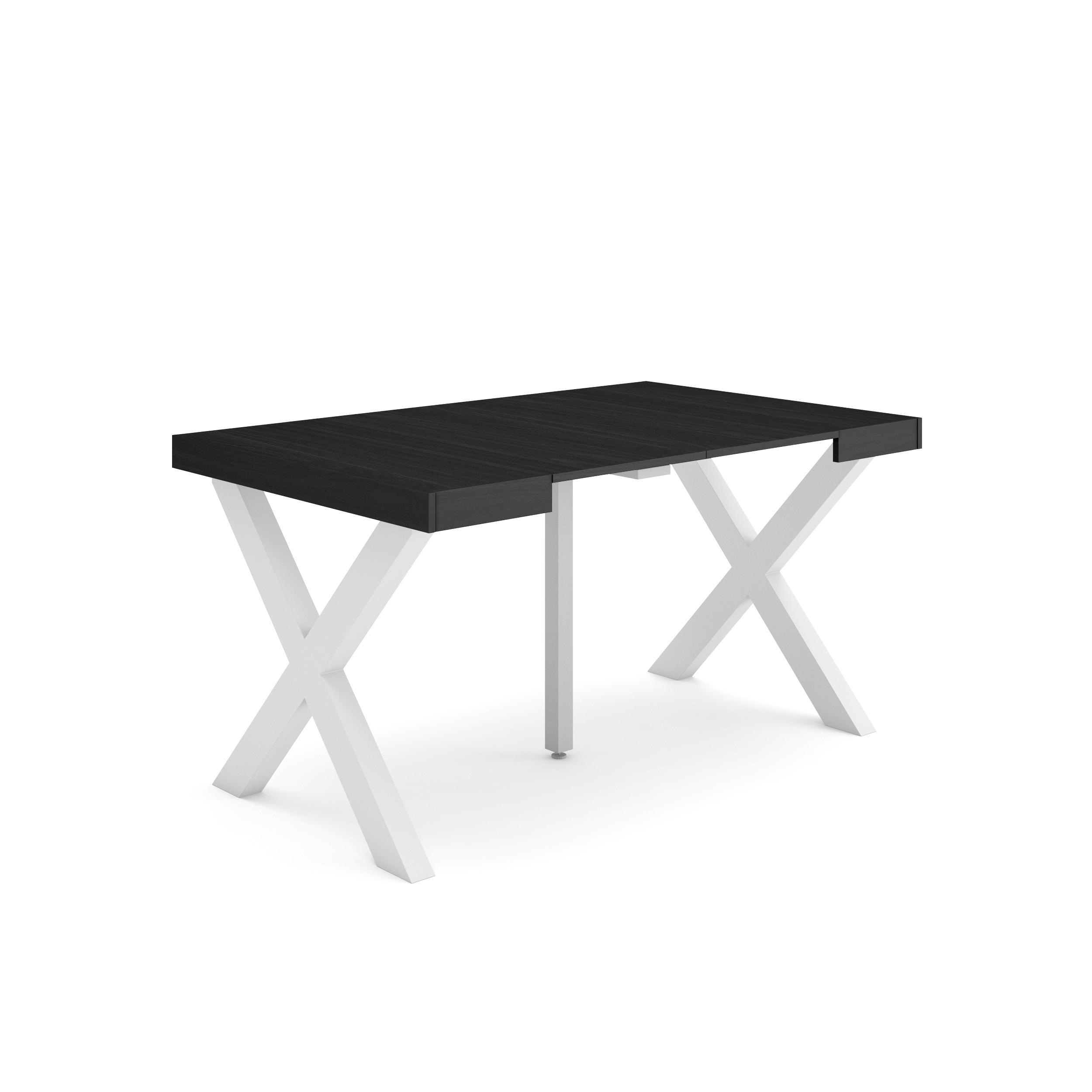 Skraut Home, Mesa Consola Extensible, Mesa Auxiliar, Tapa, 58/140x90x73cm, Práctica y Versátil, Estilo Moderno, Fácil Montaje