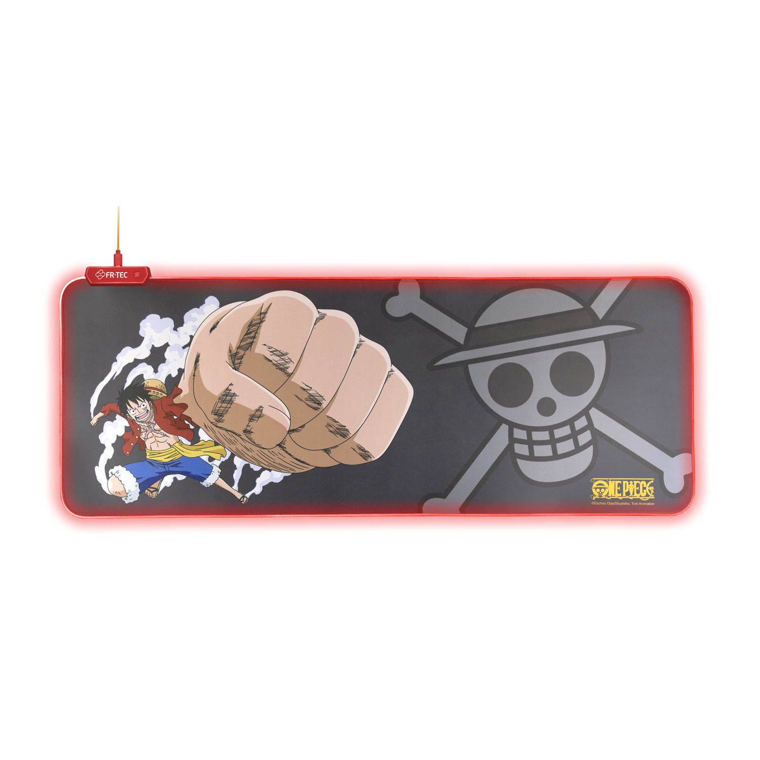 BLADE - PC One Piece Mousepad Luffy, Iluminación LED, Alfombrilla XL para Teclado y Ratón