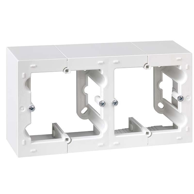 Simon caja doble de superficie blanco serie 10 f1090752030