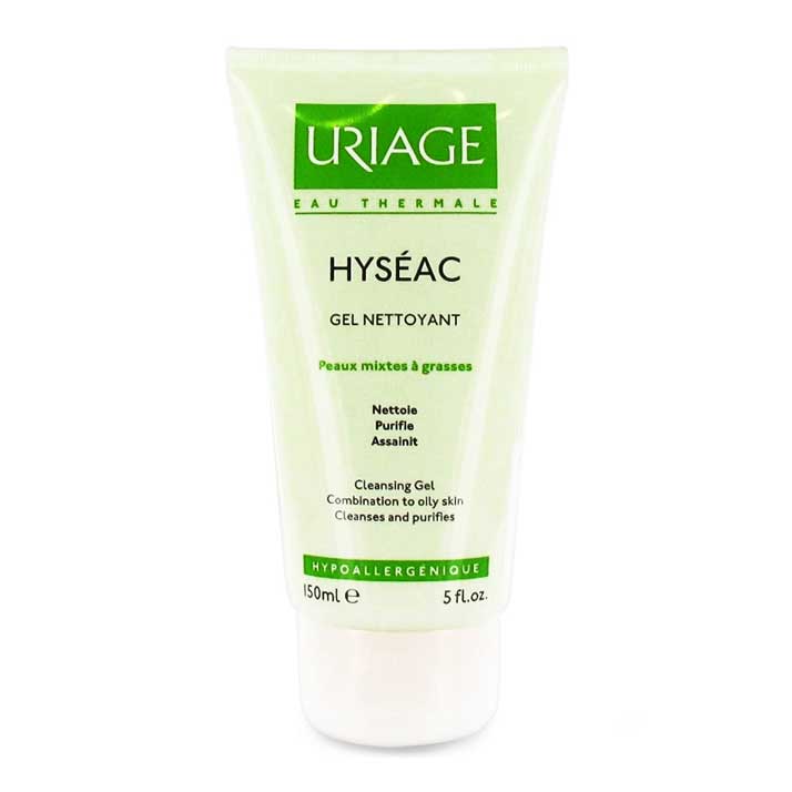 Uriage Hyséac Gel Limpiador Facial Suave para Piel Mixta y Grasa 150ml