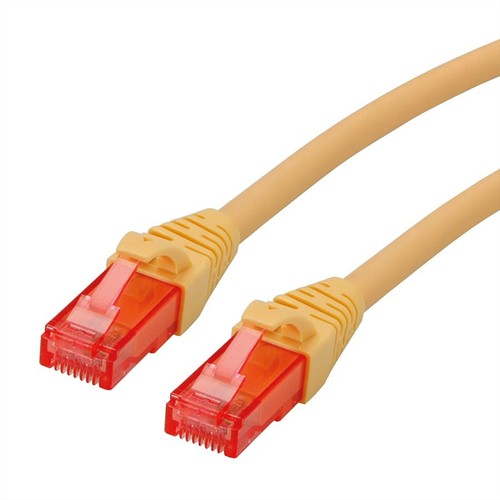 ROLINE Cable de conexión Cat.6 UTP, Nivel de componente, LSOH, Amarillo, 1 m