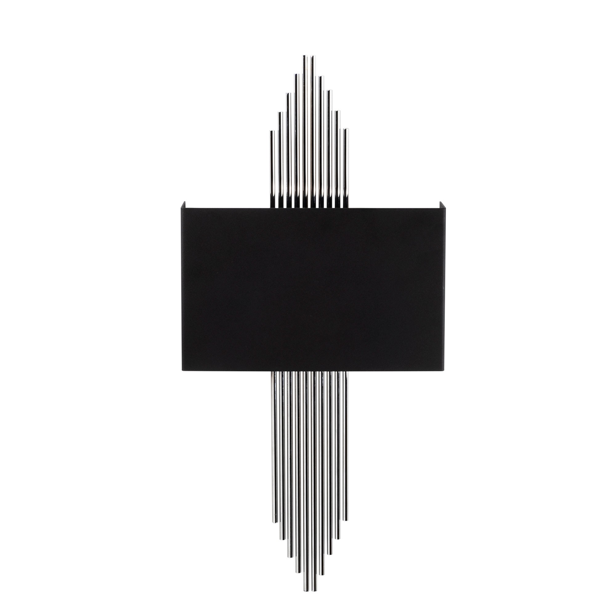 Aplique de pared WELLHOME, Estructura de metal Color Negro Plata