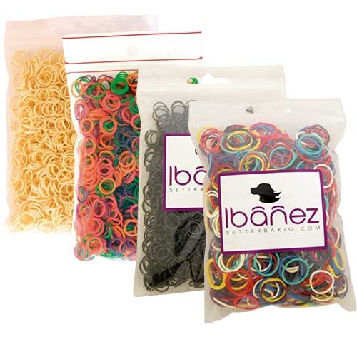Ibañez Gomitas Latex 1000 Unidades Ø10mm Color Carne