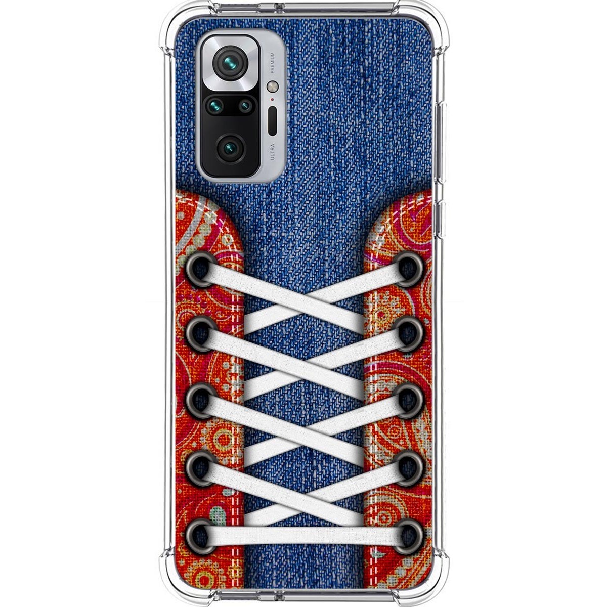 Tumundosmartphone Funda Silicona Antigolpes para Xiaomi Redmi Note 10 Pro diseño Zapatillas 11 Dibujos