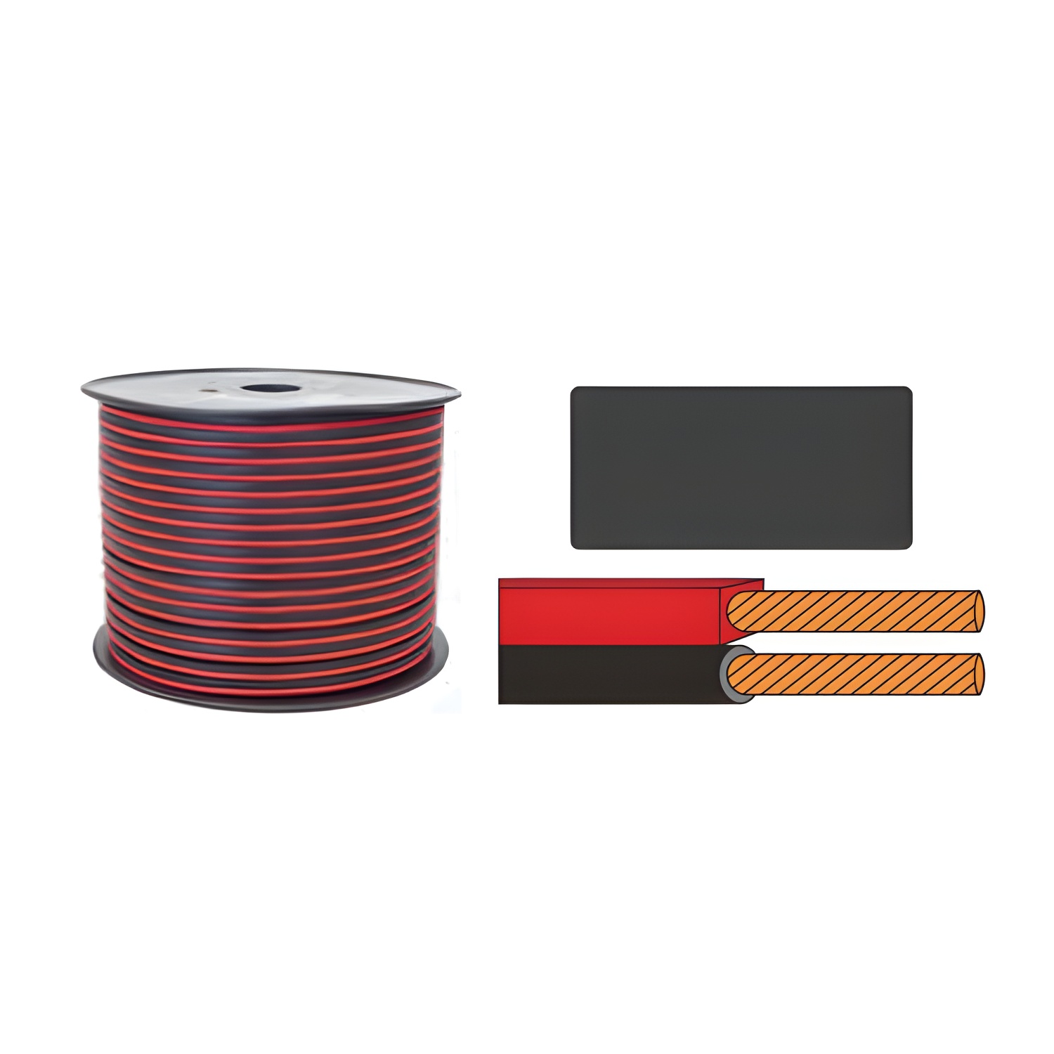 Cable Paralelo Krang 2x0.75mm CCA ROJO/NEGRO 100m - Cables de Ordenador
