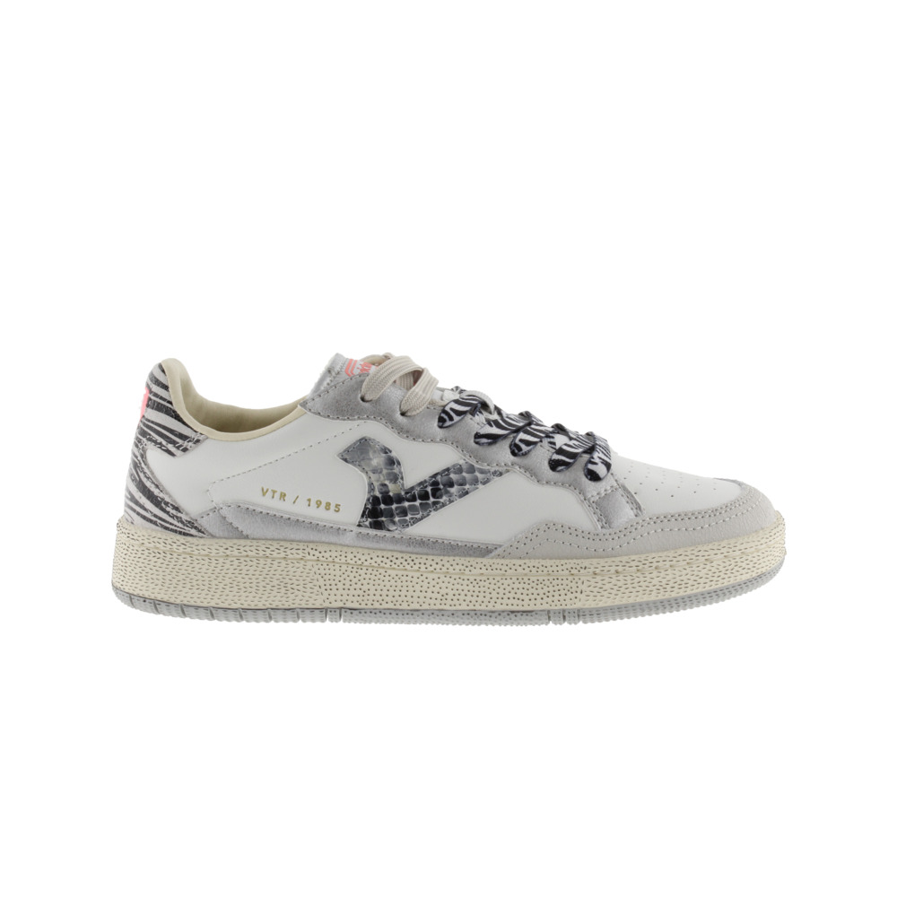Victoria 1985 SMASH Zapatillas de piel con piezas metalizadas y animal print 8806109