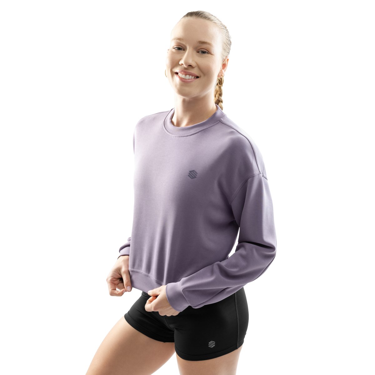SIROKO - Sudadera Crop Entreamiento Gym & Trainning Mujer_