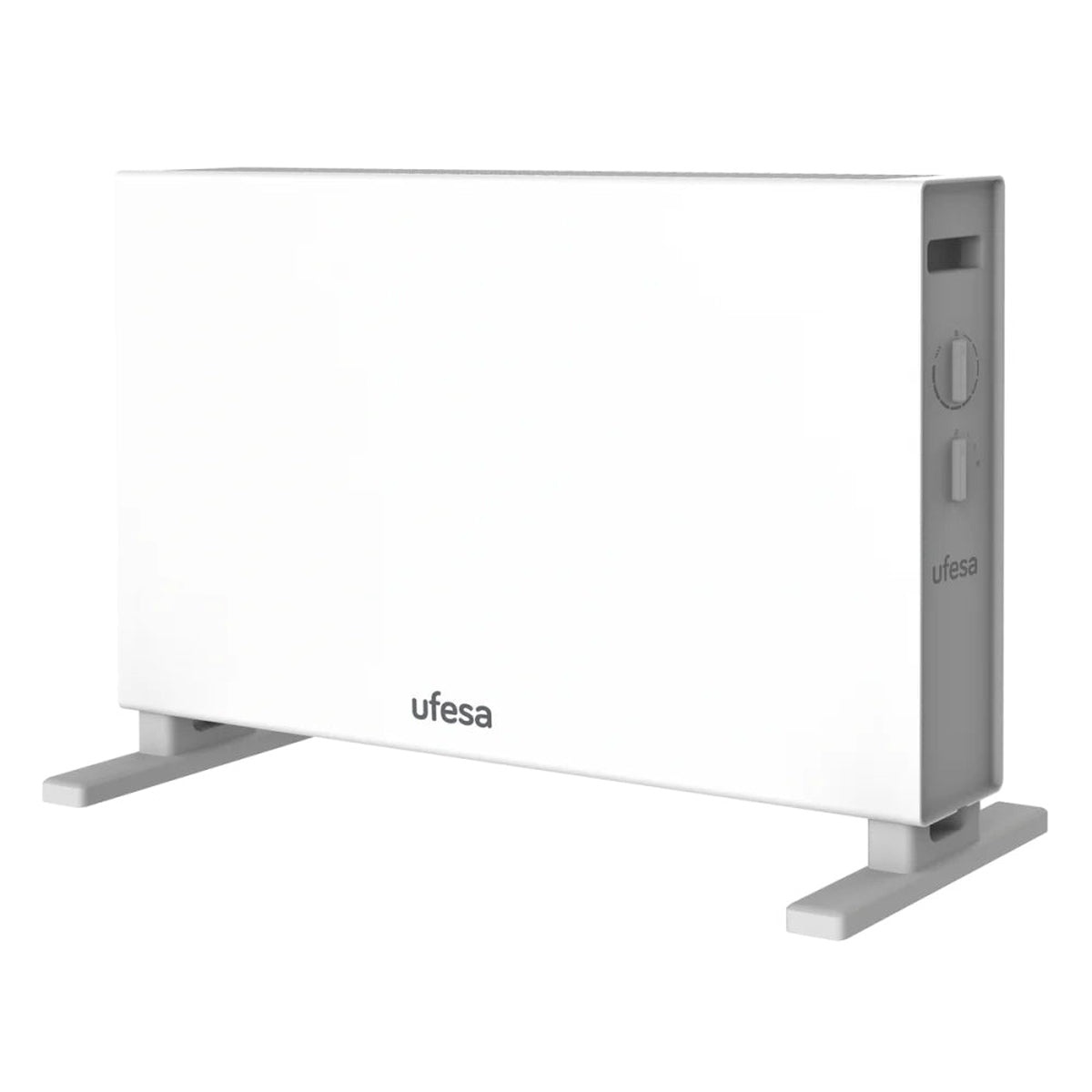 Ufesa - Calefactor eléctrico Convector CU2000T con 2 niveles de calor, potente y elegante para dormitorio, salón o cocina, bajo consumo y portátil