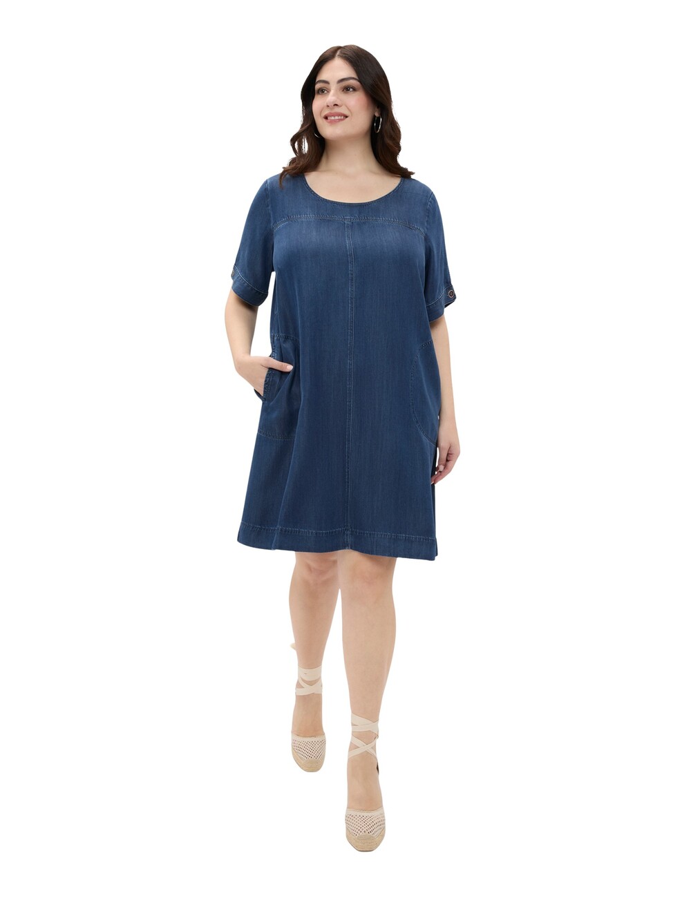 Fiorella Rubino - Vestido corto en denim Tencel™