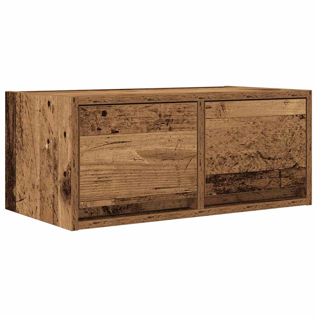 vidaXL Mueble para TV madera contrachapada envejecida 60x31x25,5 cm