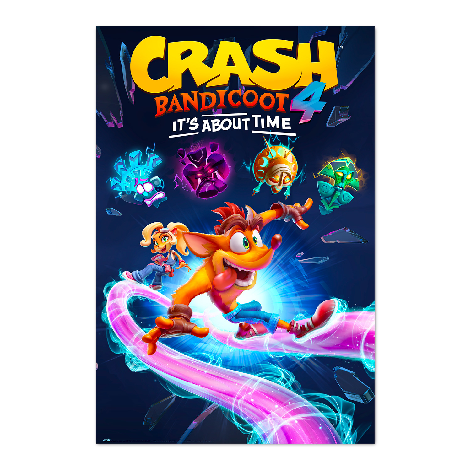 Poster crash bandicoot it´s about time