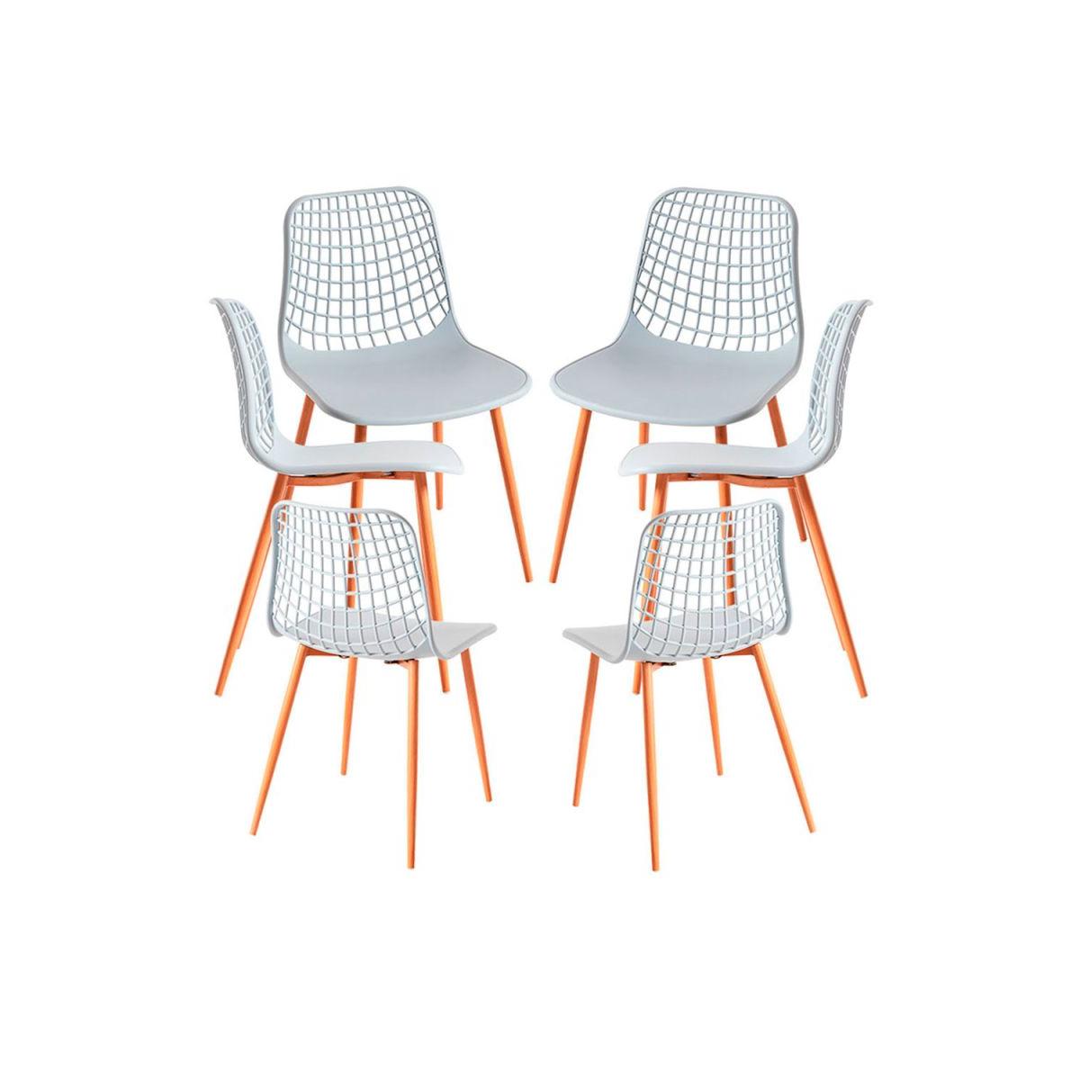 Regalos Miguel - Packs Sillas Comedor - Pack 6 Sillas Riva - Gris