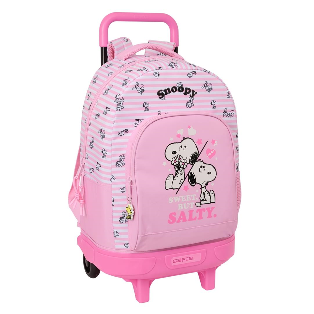 Mochila Gde. C/Ruedas Compact Extraible Snoopy 33x45x22Cm (Safta 612668918)