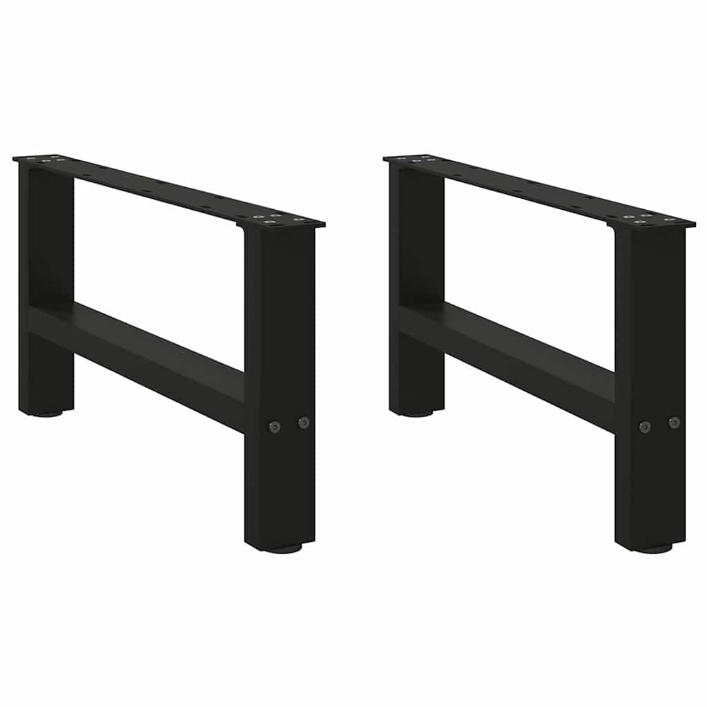 vidaXL Patas para mesa de centro (2 unidades, 60 x 30-31 cm, acero)