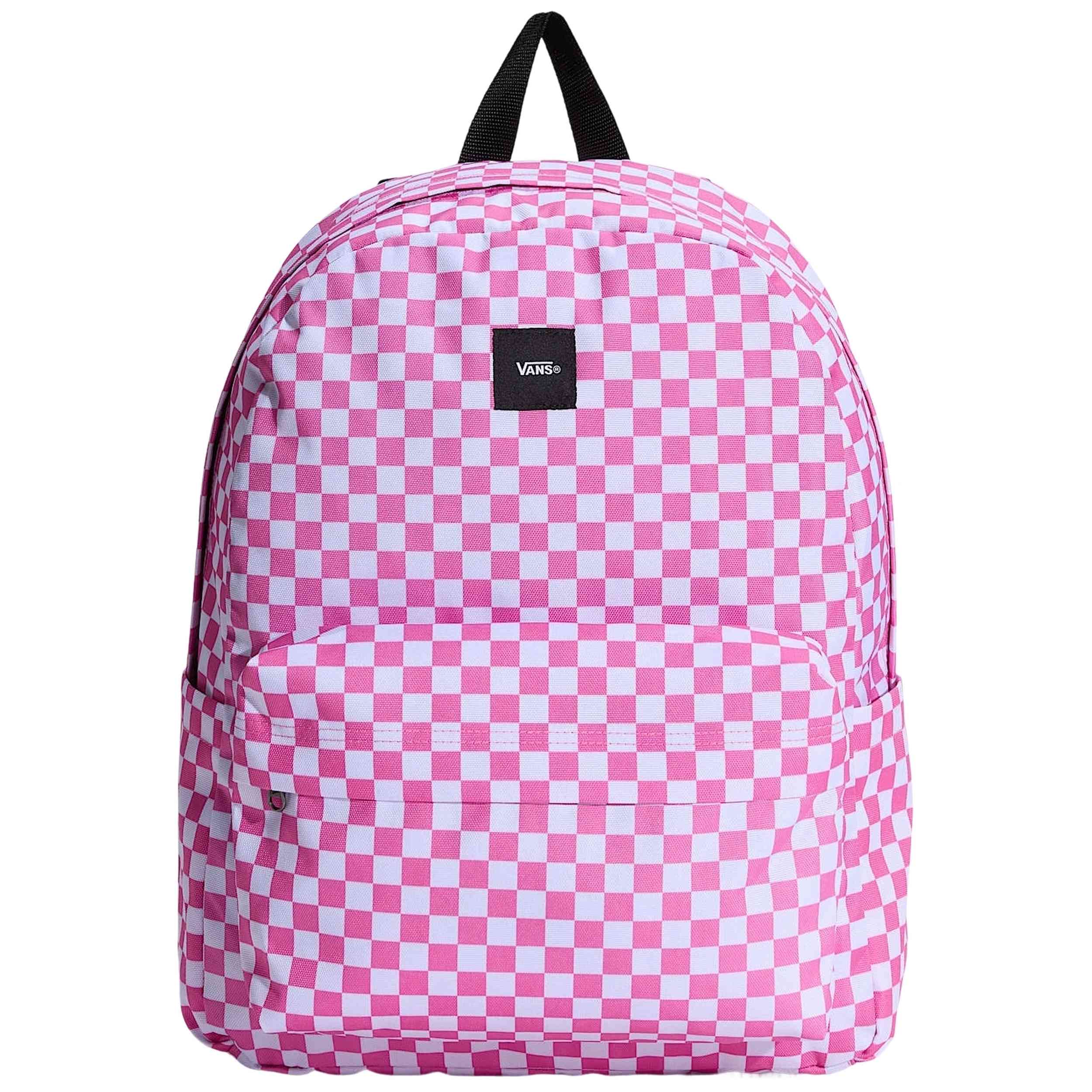Complemento Vans modelo Old Skool Check Backpack Checkerboard Pink Fizz en color Rosa