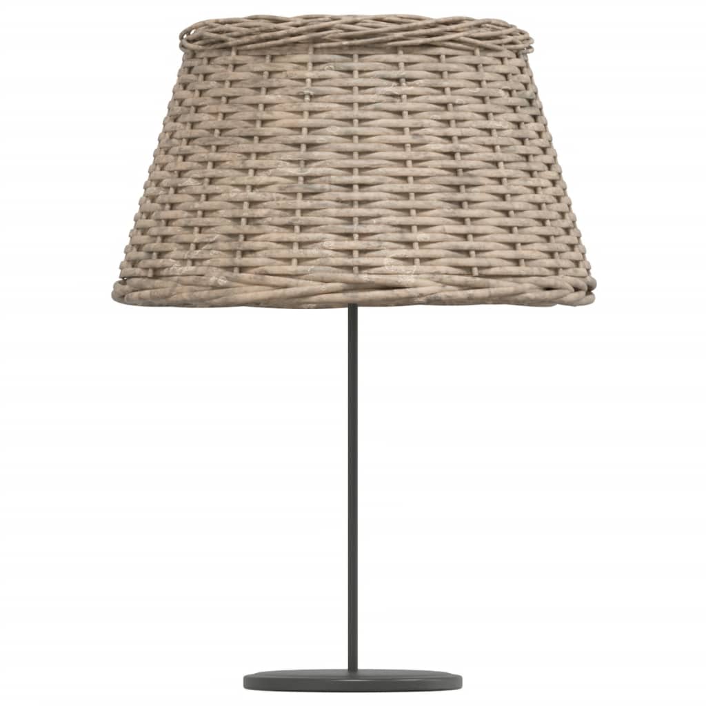 vidaXL Pantalla para lámpara mimbre marrón Ø50x30 cm