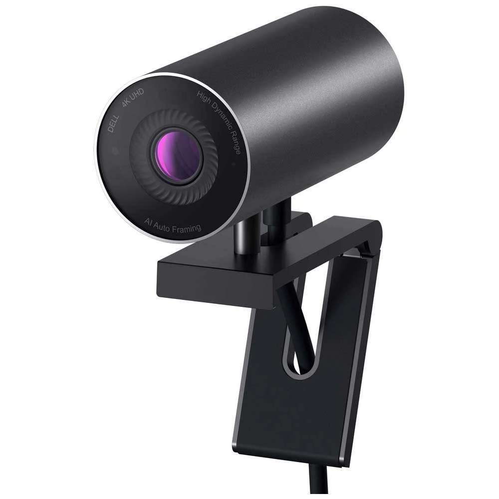 Dell - Webcam UltraSharp WB7022-DEMEA 4K UHD 3840x2160 a 60 fps con autoenfoque y zoom digital 5X, compatible con USB y plataformas de videoconferencia