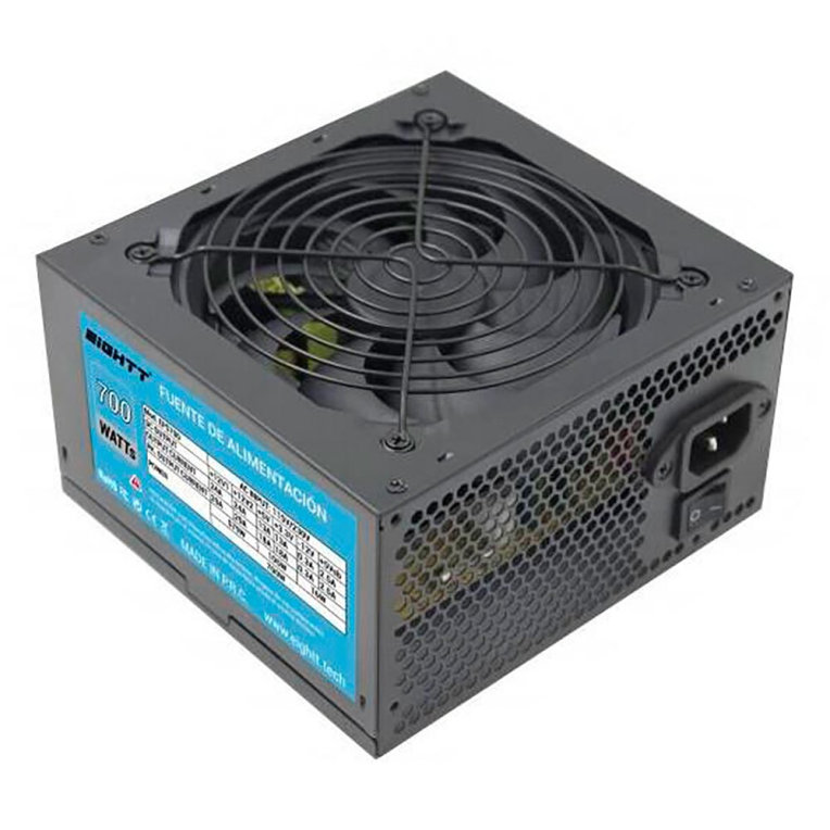 Fuente alimentacion eightt 700w ventilador silencioso de 12 cm 4x sata 2x molex